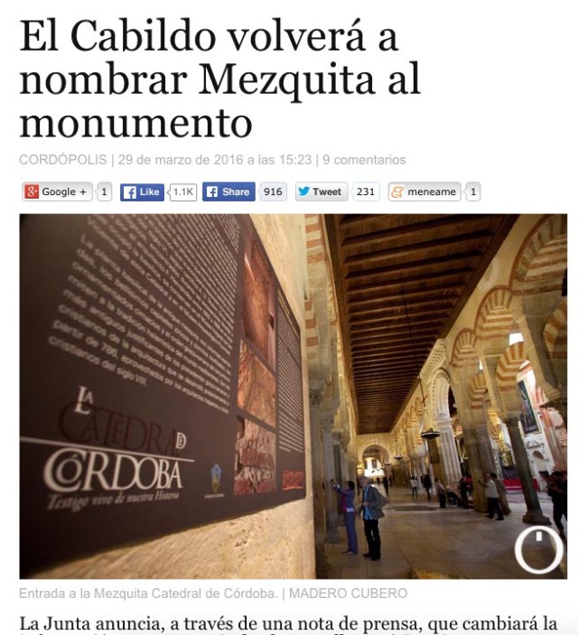 El Cabildo rectifica